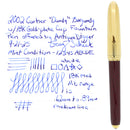 2002 CARTIER DANDY BURGUNDY MARBLED LACQUER & 18K GOLD PLATE CAP FOUNTAIN PEN OFFERED BY ANTIQUE DIGGER