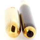 2002 CARTIER DANDY BURGUNDY MARBLED LACQUER & 18K GOLD PLATE CAP FOUNTAIN PEN OFFERED BY ANTIQUE DIGGER