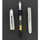 MINT 2002 CARTIER DANDY PLATINUM FINISH 18K MED NIB FOUNTAIN PEN NEVER INKED OFFERED BY ANTIQUE DIGGER