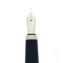 MINT 2002 CARTIER DANDY PLATINUM FINISH 18K MED NIB FOUNTAIN PEN NEVER INKED OFFERED BY ANTIQUE DIGGER