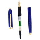 2002 CROSS TOWNSEND LAPIS LAZULI 18K M NIB FOUNTAIN PEN NEVER INKED OFFERED BY ANTIQUE DIGGER