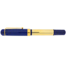 2002 DELTA NAUTILUS STERLING VERMEIL BLUE LAPIS GOLD FLECK RESIN 18K M NIB FOUNTAIN PEN MINT