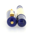 2002 DELTA NAUTILUS STERLING VERMEIL BLUE LAPIS GOLD FLECK RESIN 18K M NIB FOUNTAIN PEN MINT