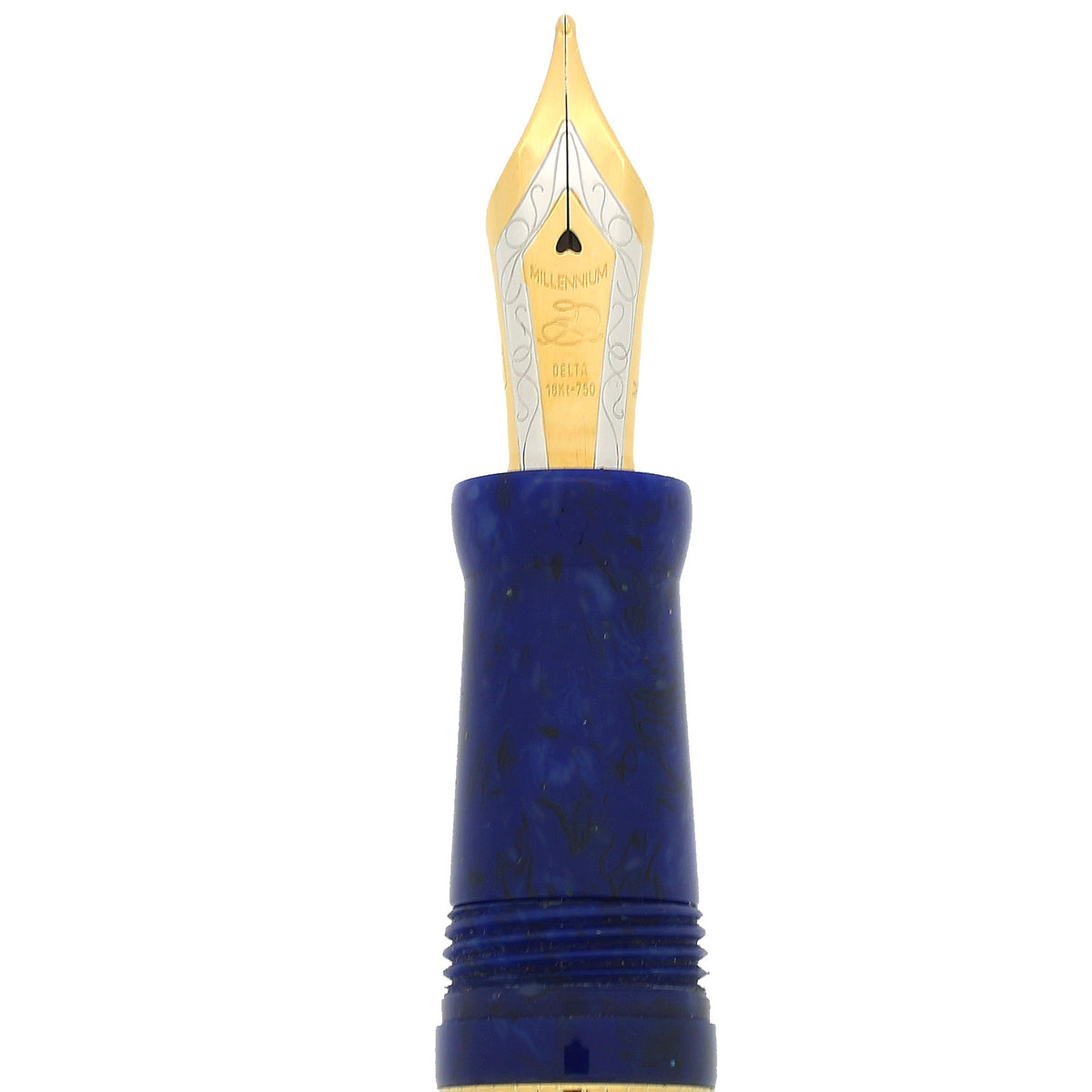 2002 DELTA NAUTILUS STERLING VERMEIL BLUE LAPIS GOLD FLECK RESIN 18K M