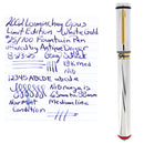 2002 LOIMINCHAY OPUS LIMITED EDITION WHITE GOLD 18K M NIB FOUNTAIN PEN