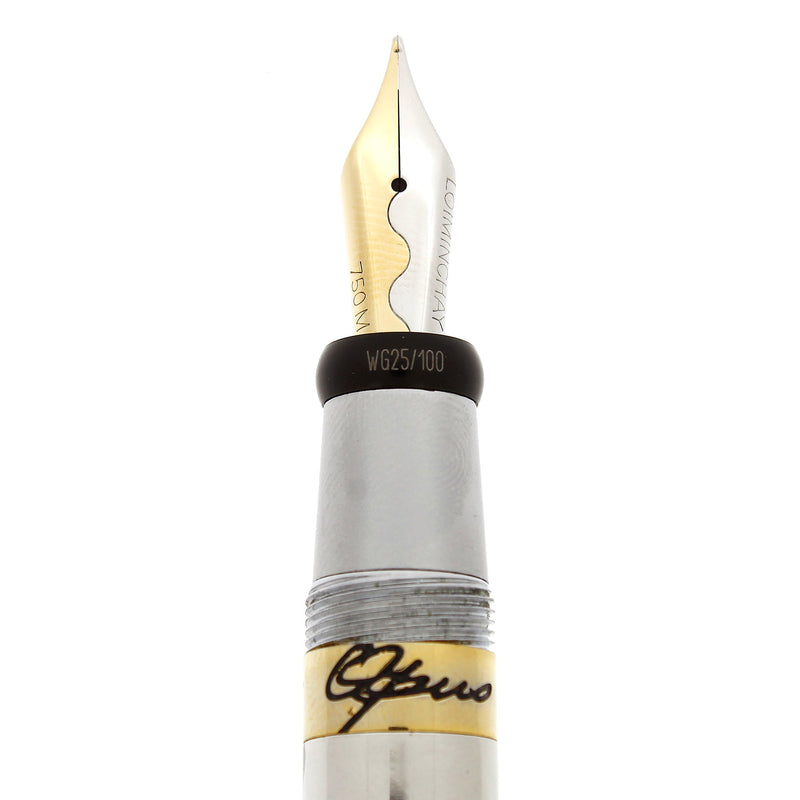 2002 LOIMINCHAY OPUS LIMITED EDITION WHITE GOLD 18K M NIB FOUNTAIN PEN OFFERED BY ANTIQUE DIGGER