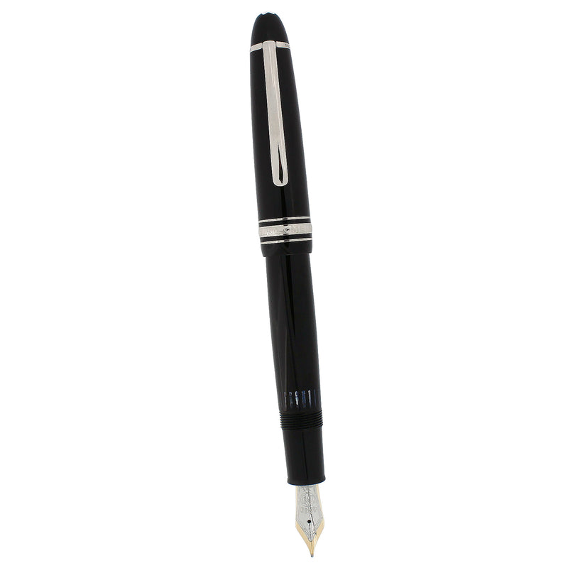 CIRCA 2002 MONTBLANC MEISTERSTUCK PLATINUM TRIM N°146 14K MED NIB FOUNTAIN PEN SERVICED OFFERED BY ANTIQUE DIGGER