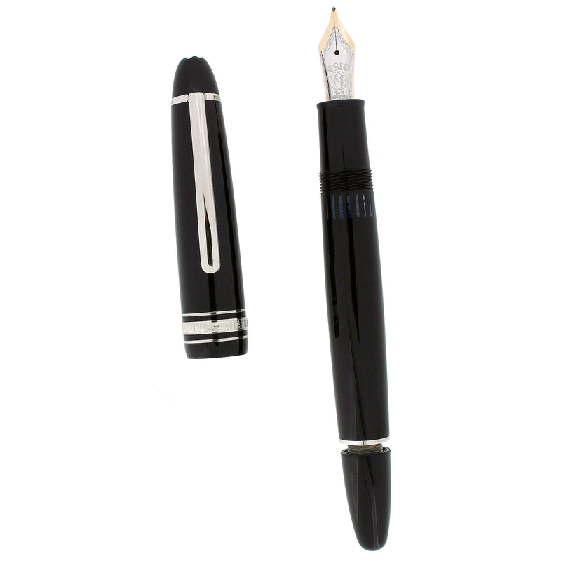 CIRCA 2002 MONTBLANC MEISTERSTUCK PLATINUM TRIM N°146 14K MED NIB FOUNTAIN PEN SERVICED OFFERED BY ANTIQUE DIGGER