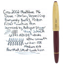 CIRCA 2002 MONTBLANC 146 LEGRAND DOUE STERLING VERMEIL BORDEAUX FOUNTAIN PEN MINT OFFERED BY ANTIQUE DIGGER