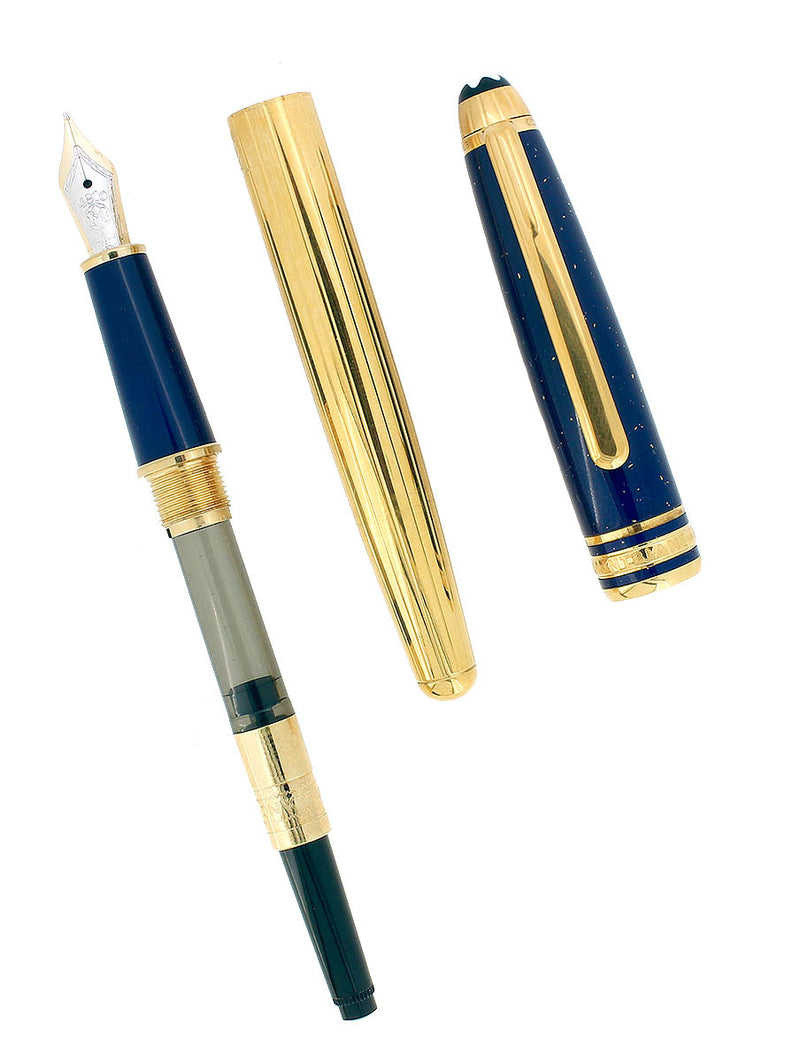 CIRCA 2002 MONTBLANC RAMSES II 144 SOLITAIRE STERLING VERMEIL FOUNTAIN PEN OFFERED BY ANTIQUE DIGGER