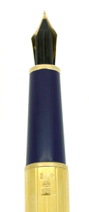 CIRCA 2002 MONTBLANC RAMSES II 144 SOLITAIRE STERLING VERMEIL FOUNTAIN PEN OFFERED BY ANTIQUE DIGGER