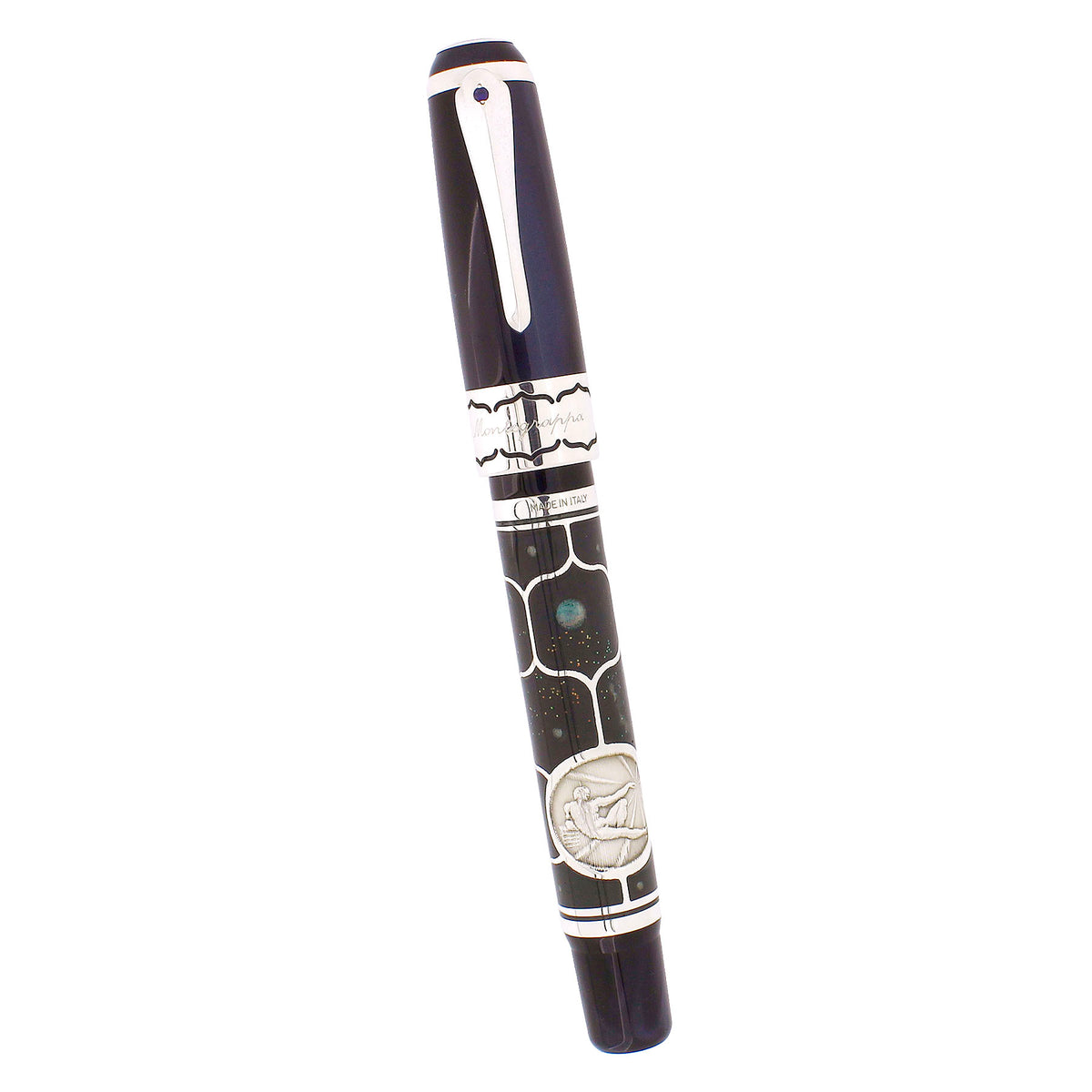 2002 MONTEGRAPPA COSMOS ENIGMA STERLING & ENAMELED LIMITED EDITION FOU