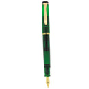FIRST YEAR 2002 PELIKAN M200 GREEN TRANSPARENT FOUNTAIN PEN NEW IN BOX NEVER INKED DISCONTINUED OFFERED BY ANTIQUE DIGGER