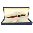 2002 PELIKAN M400 SOUVERAN RED STRIPE TWO-CHICK LOGO 14K MEDIUM NIB FOUNTAIN PEN OFFERED BY ANTIQUE DIGGER