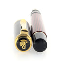 2002 PELIKAN M400 SOUVERAN RED STRIPE TWO-CHICK LOGO 14K MEDIUM NIB FOUNTAIN PEN OFFERED BY ANTIQUE DIGGER