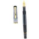 FIRST YEAR 2002 PELIKAN M200 ANTHRACITE TRANSPARENT FOUNTAIN PEN NEVER INKED DISCONTINUED OFFERED BY ANTIQUE DIGGER