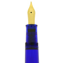 FIRST YEAR 2002 PELIKAN M200 BLUE TRANSPARENT FOUNTAIN PEN NEW IN BOX NEVER INKED DISCONTINUED OFFERED BY ANTIQUE DIGGER