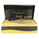 NEW IN BOX 2002 PELIKAN M600 SOUVERAN BLUE STRIPE TWO-CHICK LOGO 14K MEDIUM NIB FOUNTAIN PEN OFFERED BY ANTIQUE DIGGER