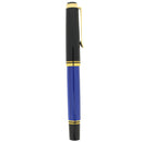 NEW IN BOX 2002 PELIKAN M600 SOUVERAN BLUE STRIPE TWO-CHICK LOGO 14K MEDIUM NIB FOUNTAIN PEN OFFERED BY ANTIQUE DIGGER