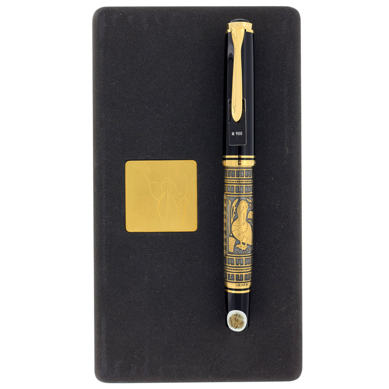 2002 PELIKAN (OLD STYLE) M900 VERMEIL TOLEDO 18C/750 MED NIB FOUNTAIN