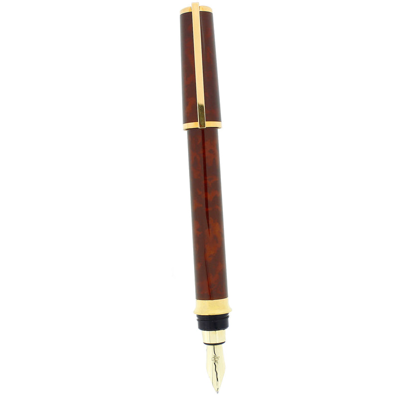 2002 S.T. DUPONT CHAIRMAN MONTPARNASSE TORTOISE SHELL LACQUER 18K M NIB LIMITED EDITION FOUNTAIN PEN MINT OFFERED BY ANTIQUE DIGGER