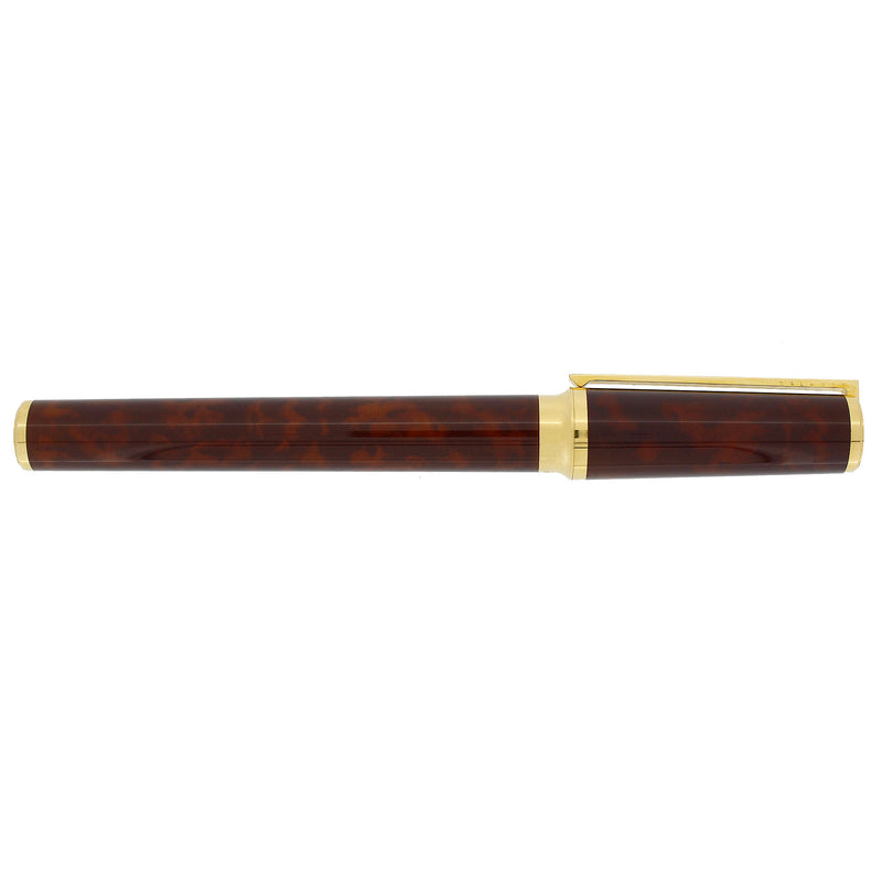 2002 S.T. DUPONT CHAIRMAN MONTPARNASSE TORTOISE SHELL LACQUER 18K M NIB LIMITED EDITION FOUNTAIN PEN MINT OFFERED BY ANTIQUE DIGGER