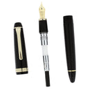 2002 SAILOR 1911 BESPOKE COLLECTION BLACK RIBBED 21K H-M NIB FOUNTAIN PEN NEVER INKED OFFERED BY ANTIQUE DIGGER