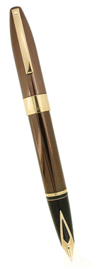 CIRCA 2002 SHEAFFER LEGACY 2 COPPER W/GOLD TRIM 18K FINE NIB FOUNTAIN PEN OFFERED BY ANTIQUE DIGGER