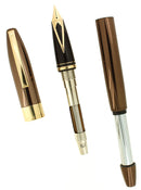 CIRCA 2002 SHEAFFER LEGACY 2 COPPER W/GOLD TRIM 18K FINE NIB FOUNTAIN PEN OFFERED BY ANTIQUE DIGGER
