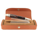 2004 UNDERWOOD (LONDON) PICCADILLY EBONITE MARBLED BURGUNDY FOUNTAIN PEN NEVER INKED OFFERED BY ANTIQUE DIGGER
