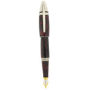 2004 UNDERWOOD (LONDON) PICCADILLY EBONITE MARBLED BURGUNDY FOUNTAIN PEN NEVER INKED OFFERED BY ANTIQUE DIGGER