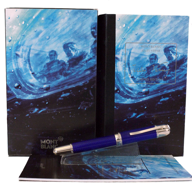 2003 MONTBLANC JULES VERNE WRITERS LIMITED EDITION 18K BROAD NIB FOUNTAIN PEN OFFERED BY ANTIQUE DIGGER