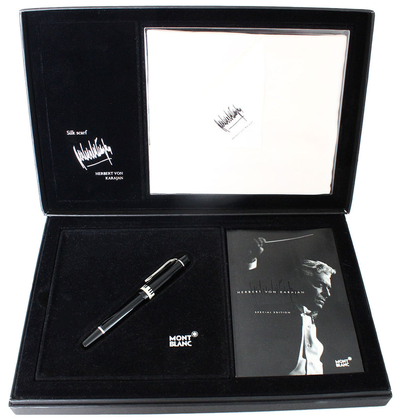 MINT IN BOX 2003 MONTBLANC HEBERT VON KARAJAN SPECIAL EDITION DONATION FOUNTAIN PEN OFFERED BY ANTIQUE DIGGER