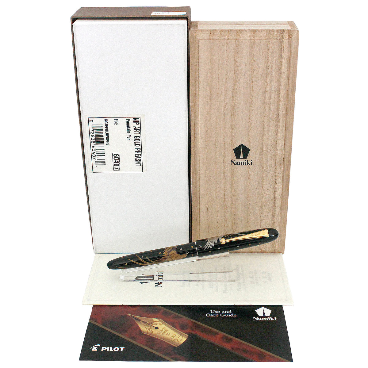 2003 NAMIKI NIPPON ART MAKI-E GOLDEN PHEASANT 14K MED NIB FOUNTAIN PEN