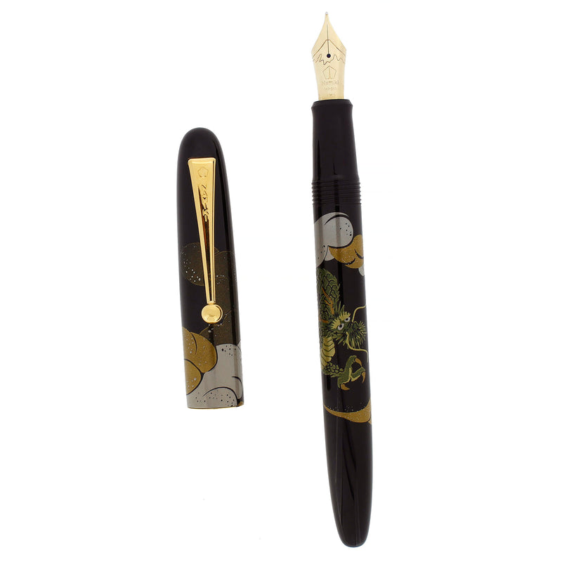 2003 NAMIKI NIPPON ART MAKI-E DRAGON AND CUMULUS 14K MED NIB FOUNTAIN PEN OFFERED BY ANTIQUE DIGGER