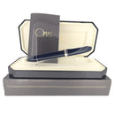 2003 OMAS 360 VENICE BLUE HT TRIM PISTON FILLER 18K MED NIB FOUNTAIN PEN NEVER INKED OFFERED BY ANTIQUE DIGGER