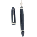 2003 OMAS 360 VENICE BLUE HT TRIM PISTON FILLER 18K MED NIB FOUNTAIN PEN NEVER INKED OFFERED BY ANTIQUE DIGGER