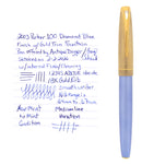 2003 PARKER 100 DIAMOND BLUE W/GOLD TRIM FOUNTAIN PEN OFFERED BY ANTIQUE DIGGER
