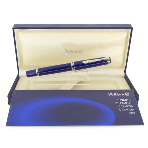 PELIKAN M605 SOUVERAN DARK BLUE FOUNTAIN PEN 14K EXTRA FINE NIB