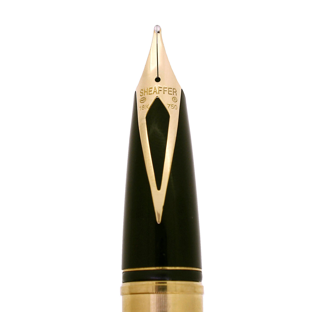 2003 SHEAFFER LEGACY HERITAGE BRUSHED GOLD 18K BROAD NIB FOUNTAIN PEN