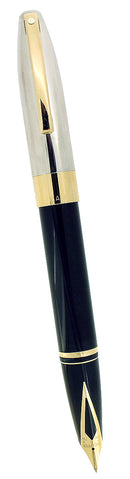 C2003 SHEAFFER LEGACY HERITAGE BLACK LAQUE/PALLADIUM FOUNTAIN PEN NEVER INKED OFFERED BY ANTIQUE DIGGER