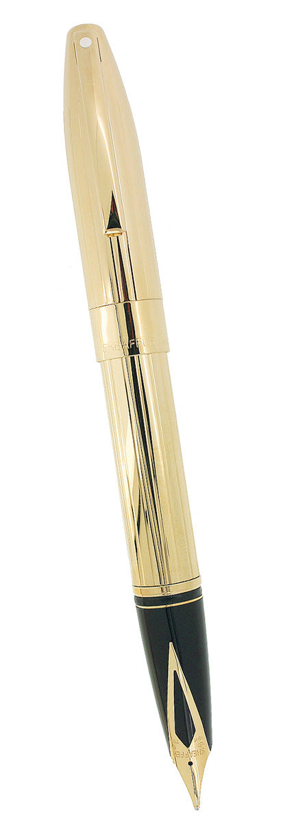 C2003 SHEAFFER LEGACY JIM GASTON SPECIAL EDITION 23K LINEAR GOLD PLATE FOUNTAIN PEN NEVER INKED OFFERED BY ANTIQUE DIGGER