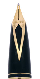 C2003 SHEAFFER LEGACY JIM GASTON SPECIAL EDITION 23K LINEAR GOLD PLATE FOUNTAIN PEN NEVER INKED