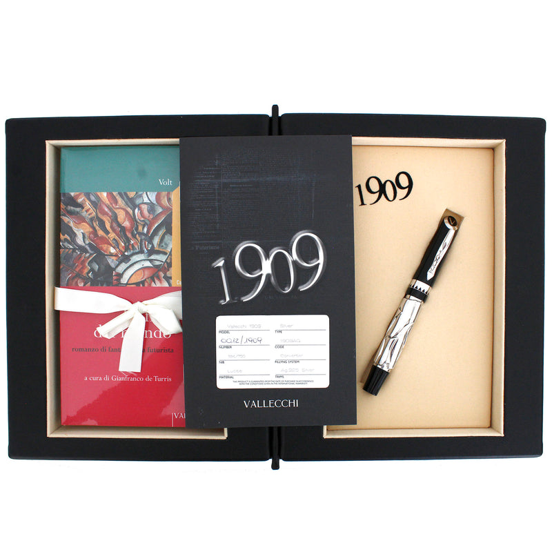 2003 VISCONTI 1909 VALLECCHI STERLING LIMITED EDITION 12/1909 FOUNTAIN PEN MINT IN BOX OFFERED BY ANTIQUE DIGGER