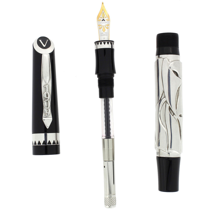 2003 VISCONTI 1909 VALLECCHI STERLING LIMITED EDITION 12/1909 FOUNTAIN PEN MINT IN BOX OFFERED BY ANTIQUE DIGGER