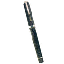 RARE 2003 VISCONTI PROTOTYPE WALL STREET SILVER LAMINATED 18K FINE NIB FOUNTAIN PEN NEVER INKED OFFERED BY ANTIQUE DIGGER