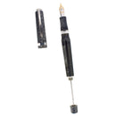 RARE 2003 VISCONTI PROTOTYPE WALL STREET SILVER LAMINATED 18K FINE NIB FOUNTAIN PEN NEVER INKED OFFERED BY ANTIQUE DIGGER