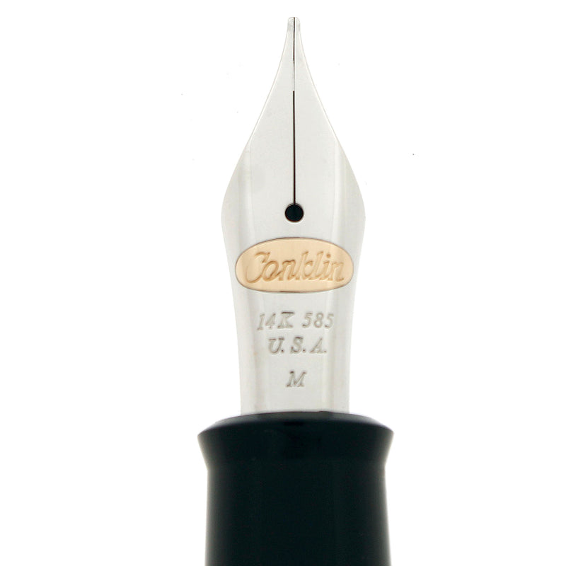 2004 CONKLIN LIMITED EDITION 8 OF 25 MARK TWAIN STERLING VERMEIL CRESCENT FOUNTAIN PEN NEVER INKED OFFERED BY ANTIQUE DIGGER