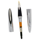 2004 CROSS VERVE RADIAL CHROME 18K BROAD NIB FOUNTAIN PEN NEW IN BOX OFFERED BY ANTIQUE DIGGER