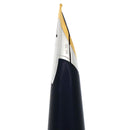 2004 CROSS VERVE RADIAL CHROME 18K BROAD NIB FOUNTAIN PEN NEW IN BOX OFFERED BY ANTIQUE DIGGER